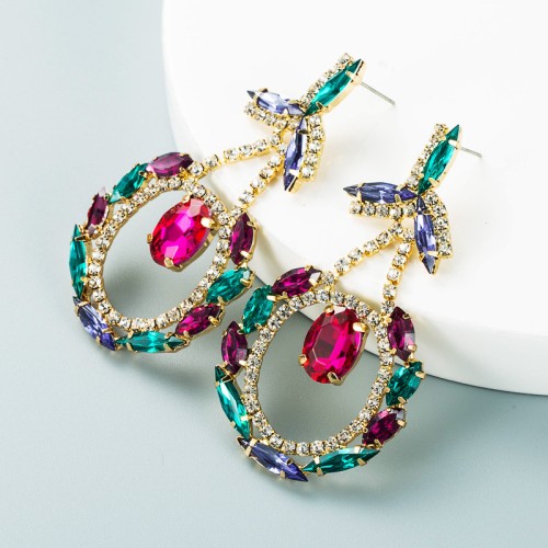 Fashion Jewelry Rhinestone Earrings For Women YWHME-732