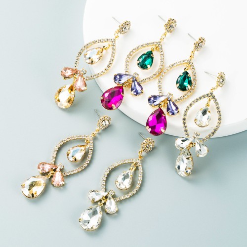 Fashion Jewelry Rhinestone Earrings For Women YWHME-733