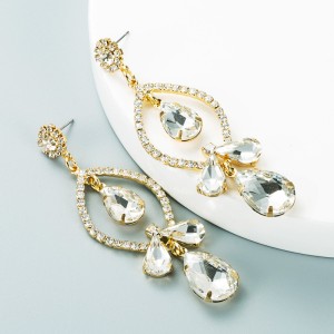 Fashion Jewelry Rhinestone Earrings For Women YWHME-733 