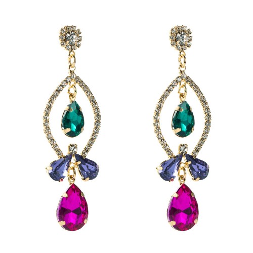 Fashion Jewelry Rhinestone Earrings For Women YWHME-733