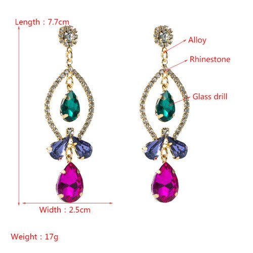 Fashion Jewelry Rhinestone Earrings For Women YWHME-733