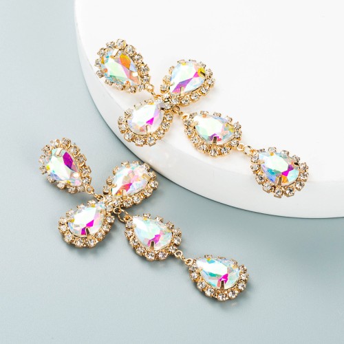 Fashion Jewelry Rhinestone Earrings For Women YWHME-735