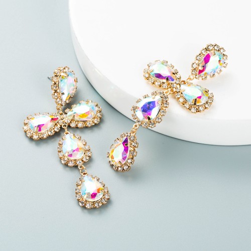 Fashion Jewelry Rhinestone Earrings For Women YWHME-735