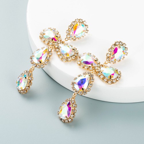 Fashion Jewelry Rhinestone Earrings For Women YWHME-735