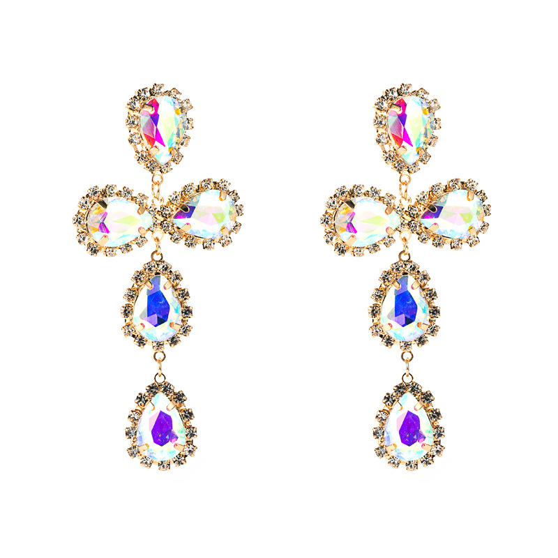 Fashion Jewelry Rhinestone Earrings For Women YWHME-735 