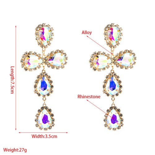 Fashion Jewelry Rhinestone Earrings For Women YWHME-735