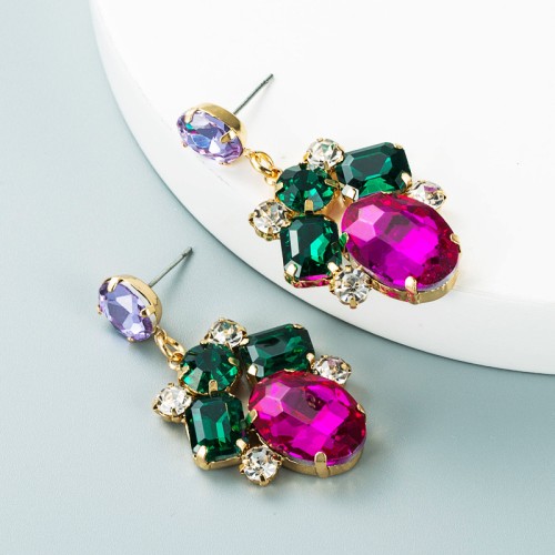 Fashion Jewelry Rhinestone Earrings For Women YWHME-736