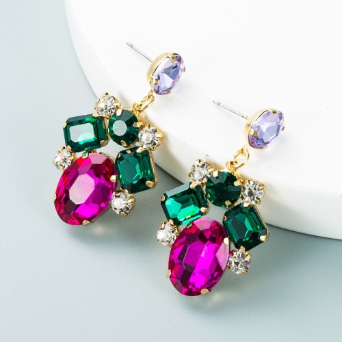 Fashion Jewelry Rhinestone Earrings For Women YWHME-736