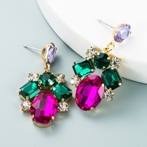 Fashion Jewelry Rhinestone Earrings For Women YWHME-736