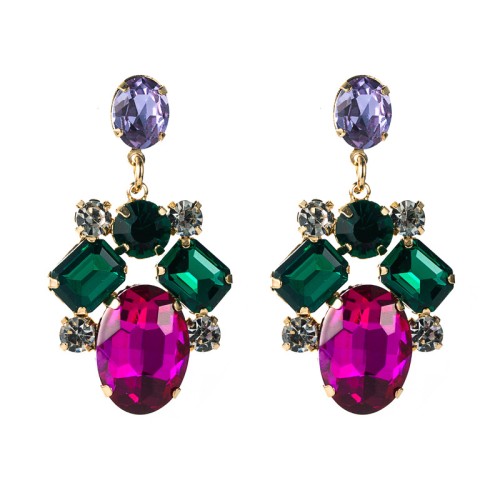 Fashion Jewelry Rhinestone Earrings For Women YWHME-736