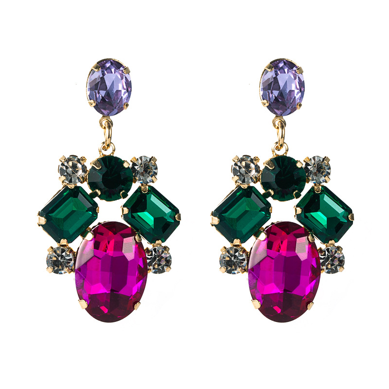 Fashion Jewelry Rhinestone Earrings For Women YWHME-736 