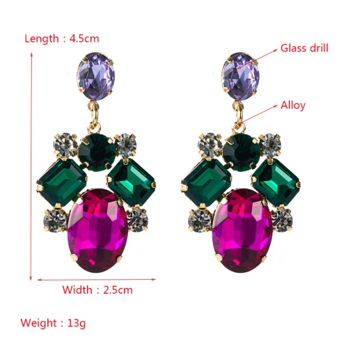 Fashion Jewelry Rhinestone Earrings For Women YWHME-736