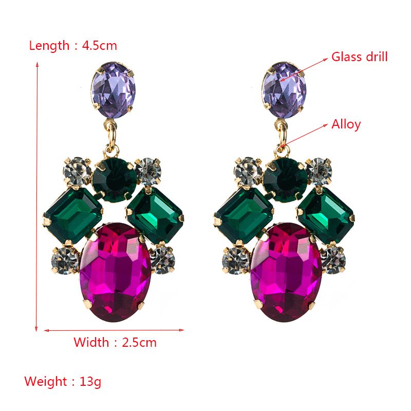 Fashion Jewelry Rhinestone Earrings For Women YWHME-736 