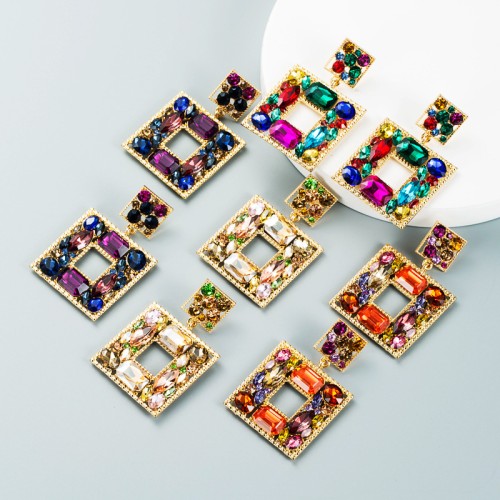 Fashion Jewelry Rhinestone Earrings For Women YWHME-737