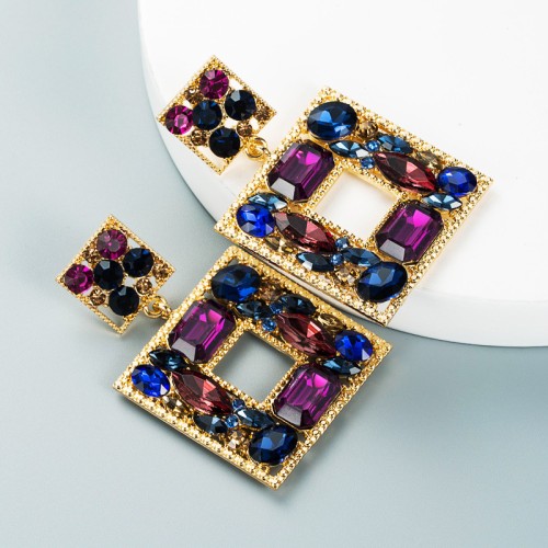 Fashion Jewelry Rhinestone Earrings For Women YWHME-737