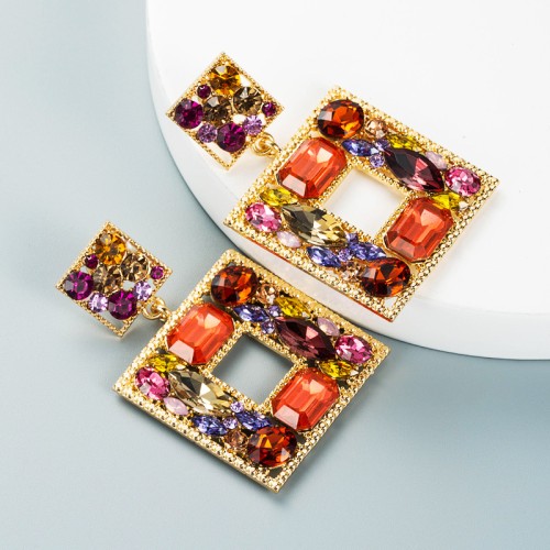 Fashion Jewelry Rhinestone Earrings For Women YWHME-737