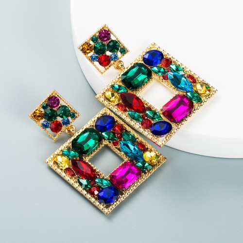 Fashion Jewelry Rhinestone Earrings For Women YWHME-737