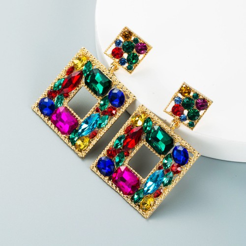 Fashion Jewelry Rhinestone Earrings For Women YWHME-737