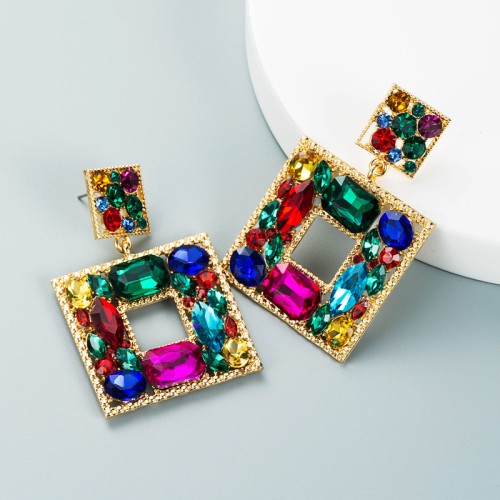 Fashion Jewelry Rhinestone Earrings For Women YWHME-737