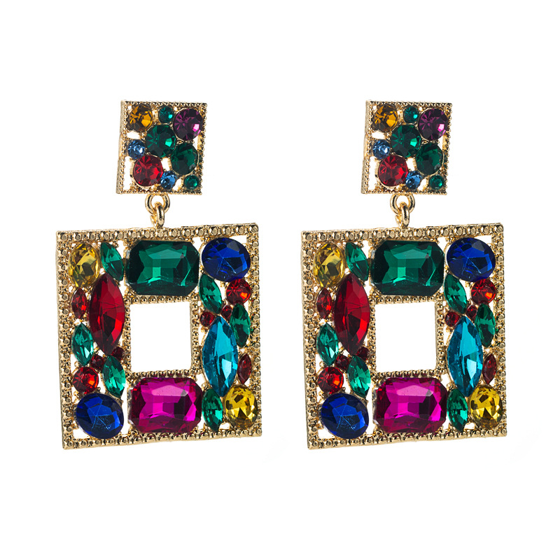 Fashion Jewelry Rhinestone Earrings For Women YWHME-737 