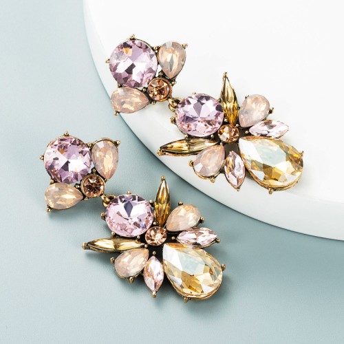 Fashion Jewelry Rhinestone Earrings For Women YWHME-738