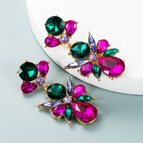 Fashion Jewelry Rhinestone Earrings For Women YWHME-738