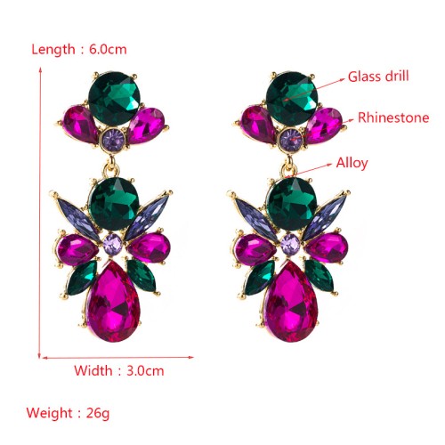 Fashion Jewelry Rhinestone Earrings For Women YWHME-738