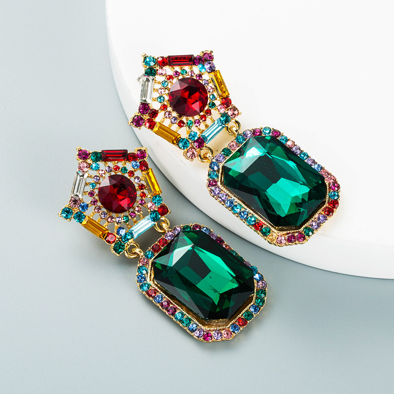 Fashion Jewelry Rhinestone Earrings For Women YWHME-739