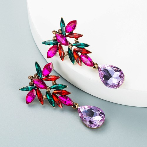 Fashion Jewelry Rhinestone Earrings For Women YWHME-740