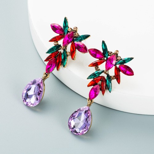 Fashion Jewelry Rhinestone Earrings For Women YWHME-740