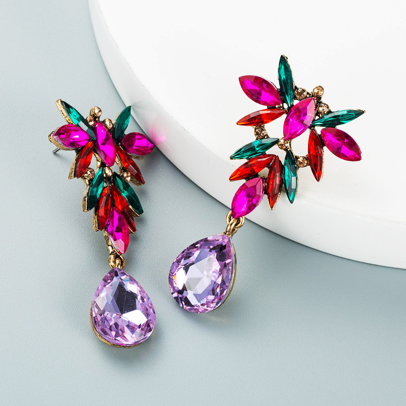 Fashion Jewelry Rhinestone Earrings For Women YWHME-740 