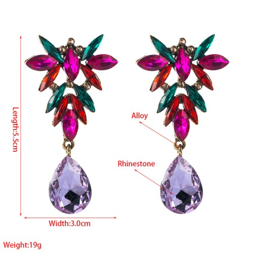 Fashion Jewelry Rhinestone Earrings For Women YWHME-740