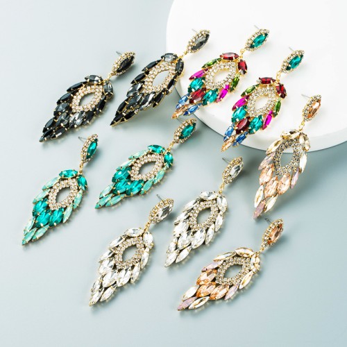 Fashion Jewelry Rhinestone Earrings For Women YWHME-741