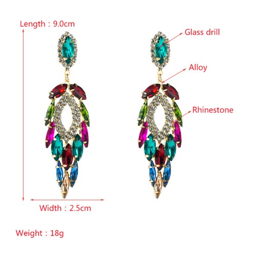 Fashion Jewelry Rhinestone Earrings For Women YWHME-741