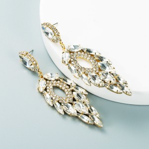 Fashion Jewelry Rhinestone Earrings For Women YWHME-741 