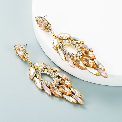 Fashion Jewelry Rhinestone Earrings For Women YWHME-741