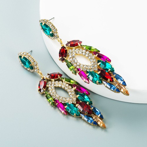 Fashion Jewelry Rhinestone Earrings For Women YWHME-741