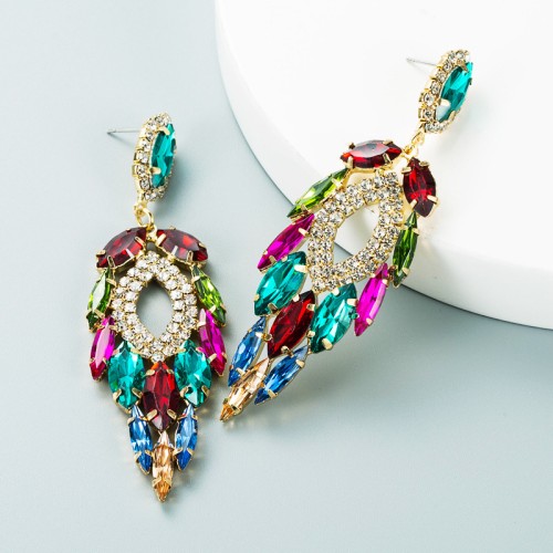 Fashion Jewelry Rhinestone Earrings For Women YWHME-741