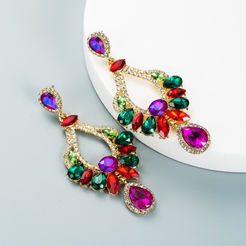 Fashion Jewelry Rhinestone Earrings For Women YWHME-742