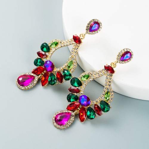 Fashion Jewelry Rhinestone Earrings For Women YWHME-742