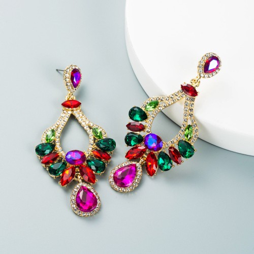 Fashion Jewelry Rhinestone Earrings For Women YWHME-742