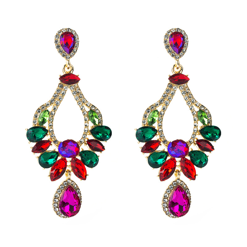 Fashion Jewelry Rhinestone Earrings For Women YWHME-742 