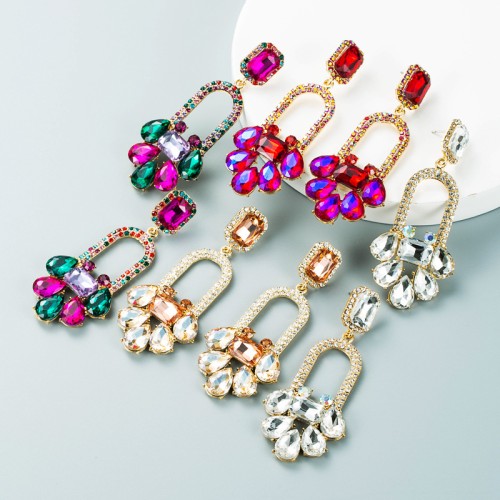 Fashion Jewelry Rhinestone Earrings For Women YWHME-743