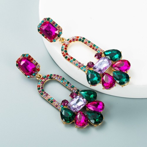 Fashion Jewelry Rhinestone Earrings For Women YWHME-743