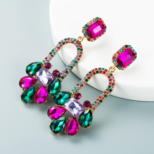 Fashion Jewelry Rhinestone Earrings For Women YWHME-743