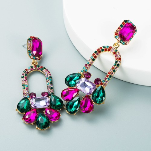 Fashion Jewelry Rhinestone Earrings For Women YWHME-743