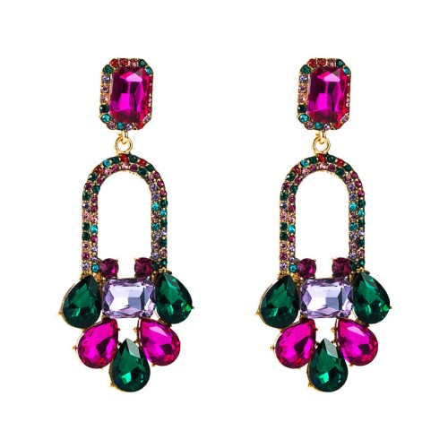 Fashion Jewelry Rhinestone Earrings For Women YWHME-743