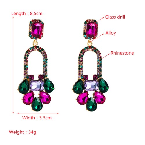 Fashion Jewelry Rhinestone Earrings For Women YWHME-743