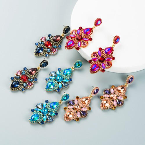 Fashion Jewelry Rhinestone Earrings For Women YWHME-744