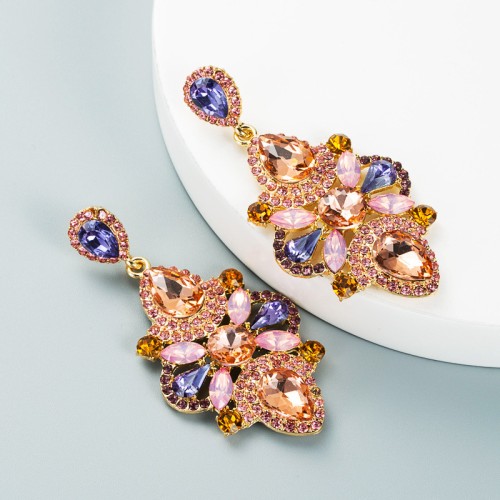 Fashion Jewelry Rhinestone Earrings For Women YWHME-744